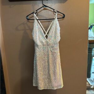 Southern Fried Chicks sequins cocktail dress